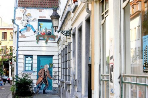 Комикс-арт на улицах Бельгии (17 фото)