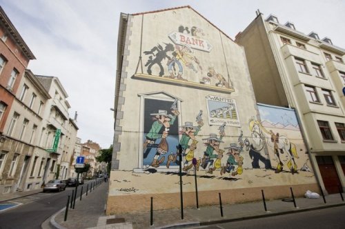 Комикс-арт на улицах Бельгии (17 фото)