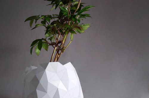 Цветочные горшки-оригами, растущие вместе с растениями (6 фото)
