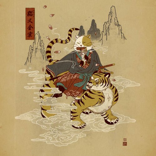 Коты-самураи в иллюстрациях художника Уильяма Чуа (11 фото)
