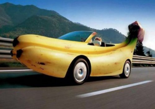Автомобили в форме банана (10 фото)