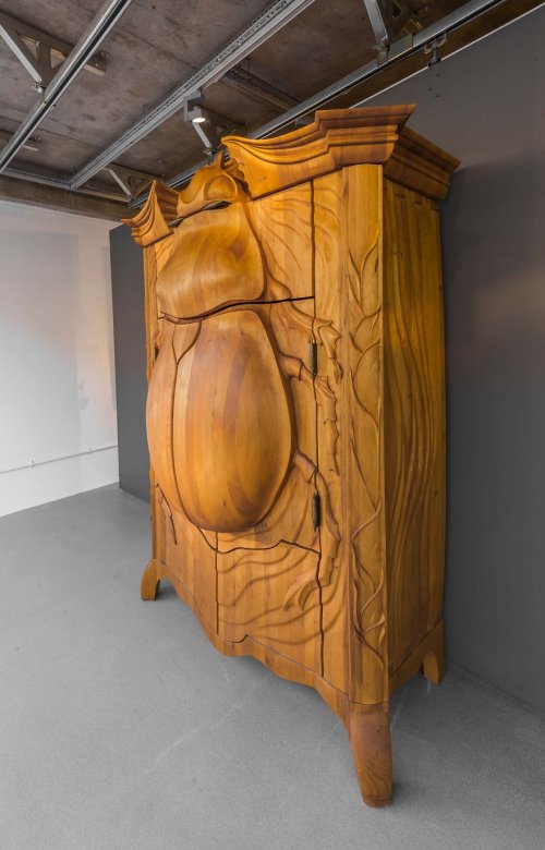 Необычный шкаф "Жук", созданный Янисом Страупе (6 фото)