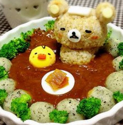 Блюда и десерты в виде медведя Рилаккумы (10 фото)