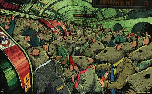 Печальная правда о современном мире в иллюстрациях Стива Каттса (16 фото)