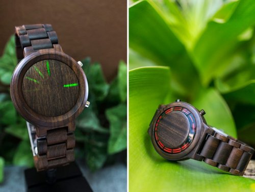 Деревянные "умные" часы Kisai Link Wood (11 фото)