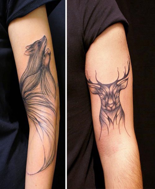 Татуировки Сэнни Ваги, вдохновлённые природой (14 фото)