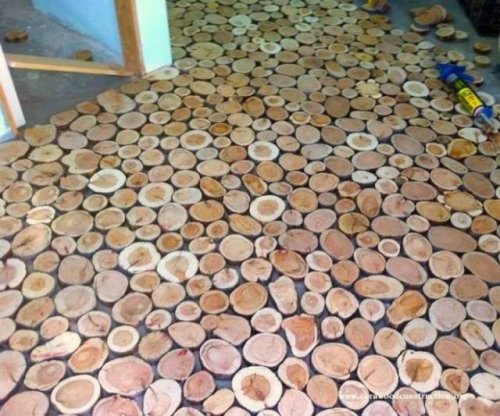 Необычный деревянный пол (10 фото)