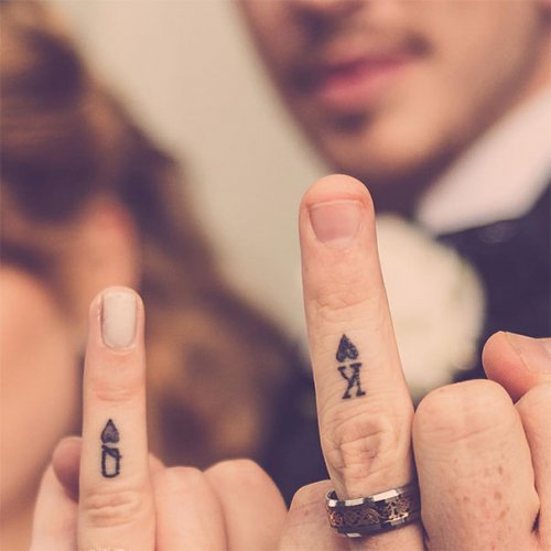 Парные свадебные татуировки (12 фото)