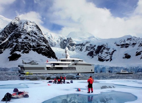 Роскошная яхта-ледокол SeaXplorer для комфортного путешествия (14 фото)