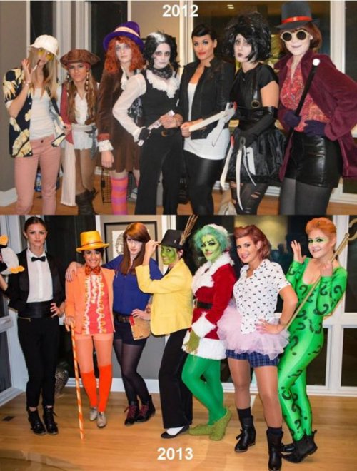 Прикольные групповые костюмы на Хэллоуин (20 фото)