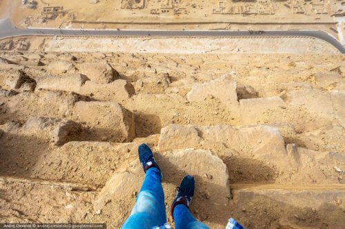 18-летний руфер взобрался на пирамиду в Гизе (7 фото + видео)