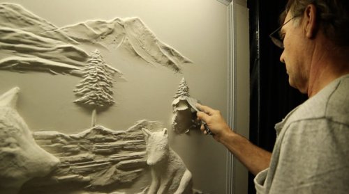 Потрясающие объёмные настенные рисунки Берни Митчелла (8 фото)