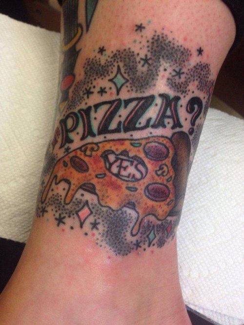 Татуировки для любителей пиццы (26 фото)