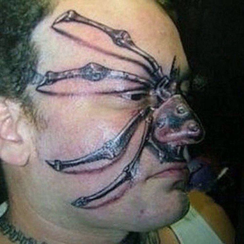 Татуировки на лице (24 фото) .