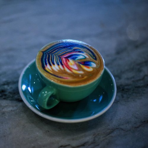 Разноцветный латте-арт от бариста Мэйсона Солсбери (8 фото)