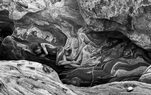 Камуфляжный боди-арт на фоне природы в проекте "Метаморфозы" (24 фото)