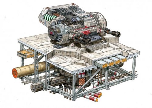 Потрясающе детализованные иллюстрации транспортных средств из "Звёздных войн" (21 фото)