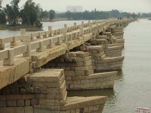 Мост Аньпин: самый длинный древний мост в Китае (7 фото)