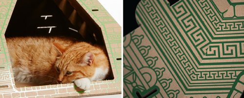 Картонные домики для кошек в виде знаменитых достопримечательностей (13 фото + видео)