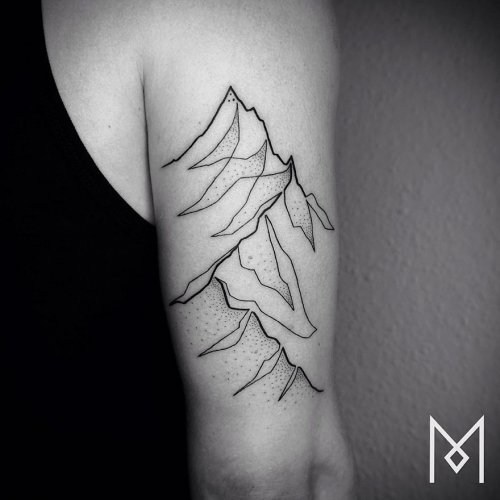 Минималистичные татуировки одной линией (28 фото)