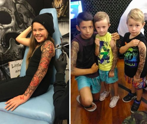 Временные татуировки, чтобы порадовать пациентов детского госпиталя (7 фото)