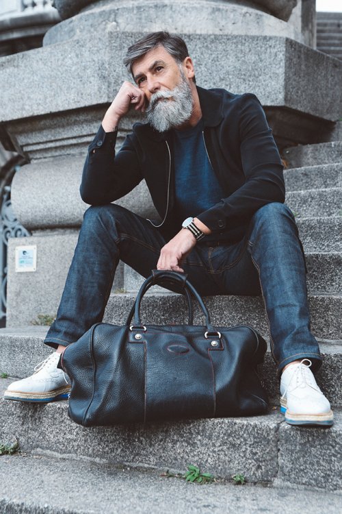 Пенсионер отрастил бороду и стал fashion-моделью (16 фото)