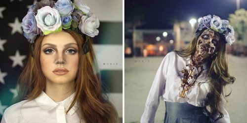 Судьба диснеевских принцесс и поп-икон глазами визажиста-самоучки Майки (11 фото)