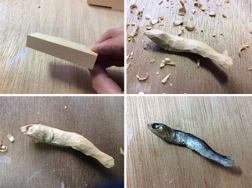 Невероятно реалистичная деревянная еда от Сэйдзи Кавасаки (19 фото)