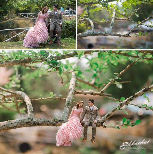 Свадебный фотограф превращает пары в крошечных людей (24 фото)