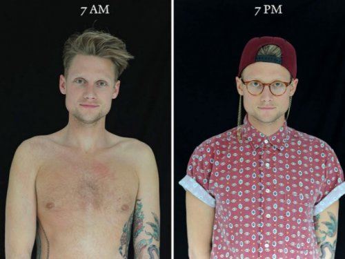 Как меняется внешность человека в течение дня (10 фото)