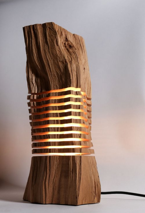 Деревянные светильники от Пола Фёклера (8 фото)