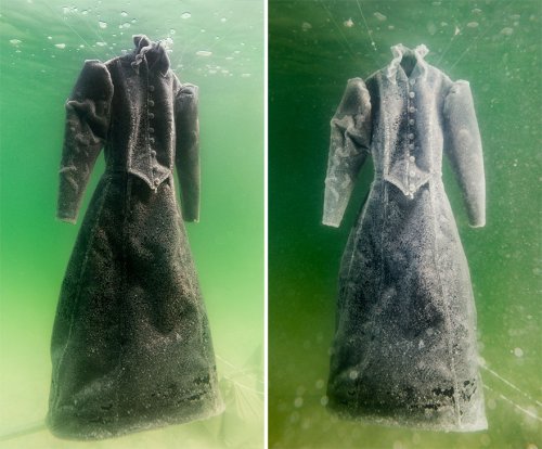 Как выглядит платье, на 2 года погружённое в Мёртвое море (8 фото)