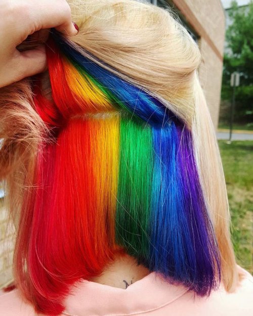 Новый тренд: радуга в волосах (5 фото)