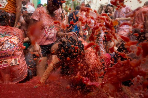 Фестиваль Томатина-2016 в Испании (31 фото)