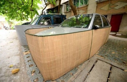 Как в Китае автомобили от грызунов защищают (8 фото)