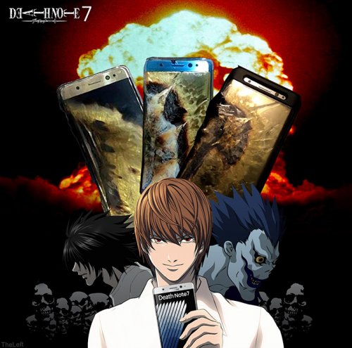 Реакция Интернета на взрывающиеся смартфоны Samsung Galaxy Note 7 (10 фото)