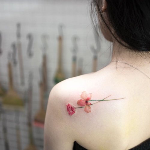Изящные татуировки от Hongdam (28 фото)