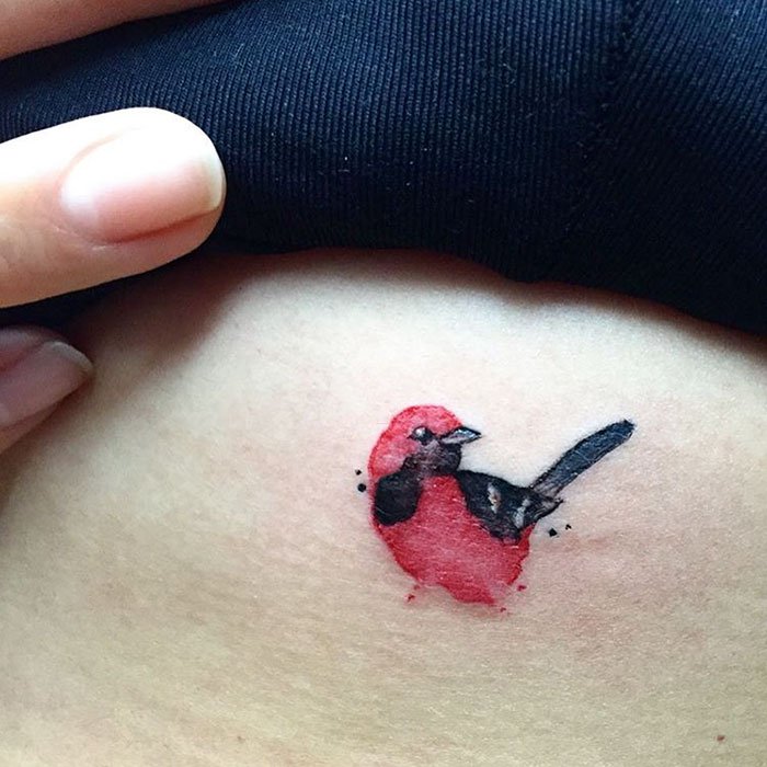 Татуировки с птицами (33 фото) .