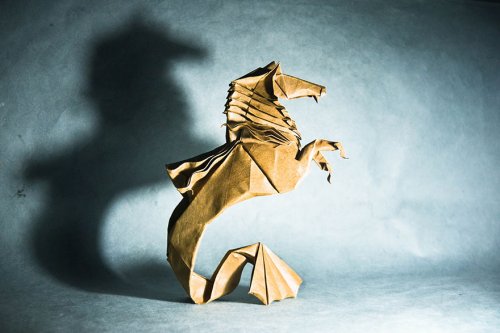 Новые потрясающие оригами Гонсало Гарсии Кальво, сложенные из одного листа (33 фото)
