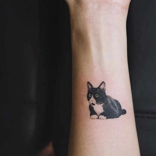 Татуировки с кошками. Часть I (29 фото)