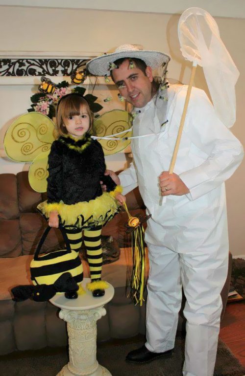 Парные костюмы на Хэллоуин для пап с дочками (21 фото)