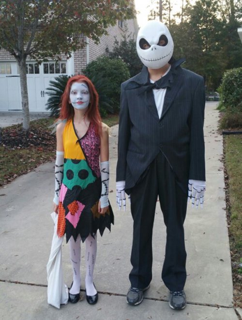 Парные костюмы на Хэллоуин для пап с дочками (21 фото)