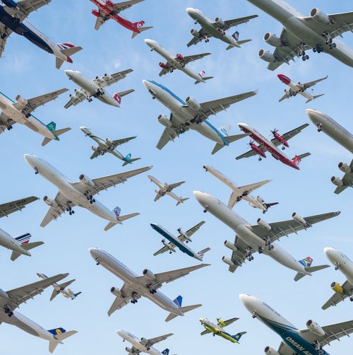 Воздушный трафик в потрясающих фотографиях Майка Келли (18 фото)