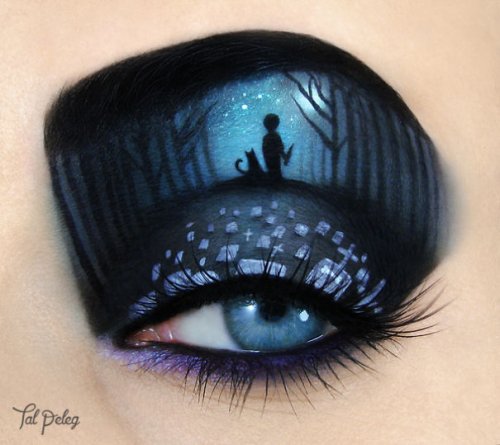 Хэллоуинский макияж глаз от Тал Пелег (13 фото)