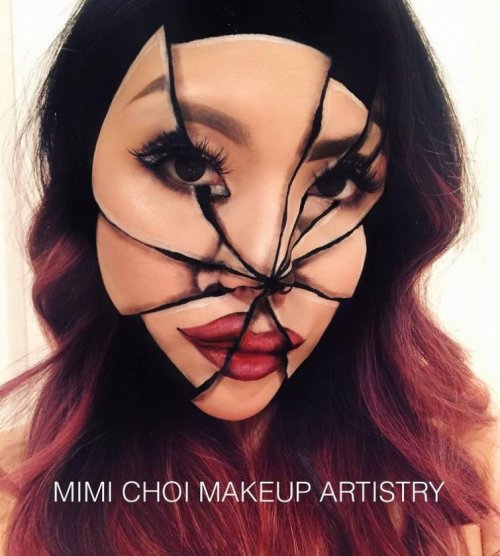 Невероятные иллюзии на лице от Мими Чой (26 фото)