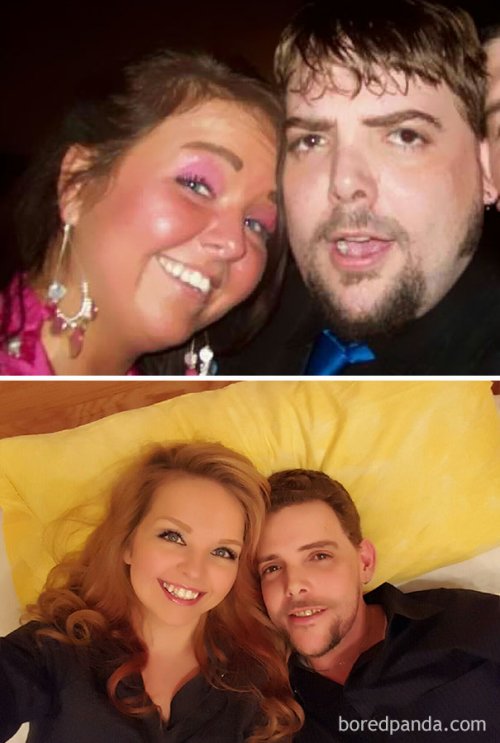 Сравнительные фотографии людей до и после того, как они перестали пить (23 фото)
