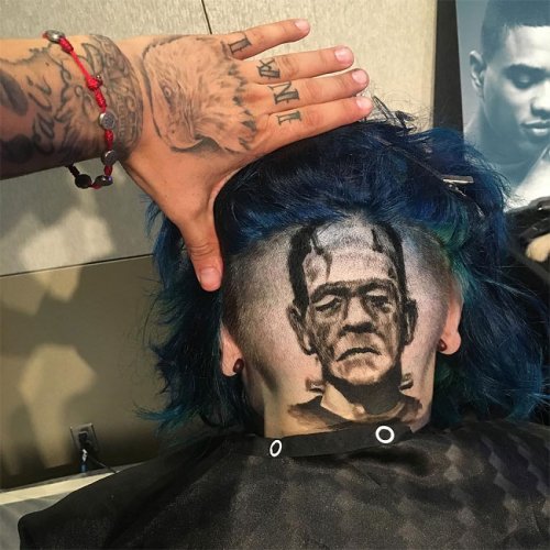 Талантливый парикмахер выстригает портреты на головах клиентов (15 фото)