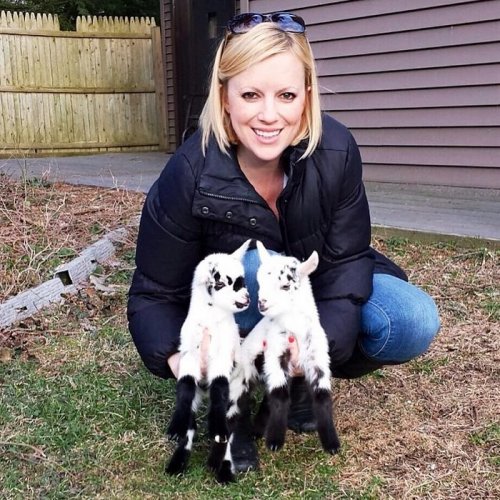 Женщина променяла работу в городе на заботу о козах, требующих специального ухода (11 фото)