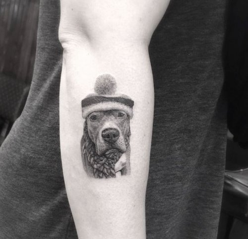 Классные татуировки с собаками (35 фото)