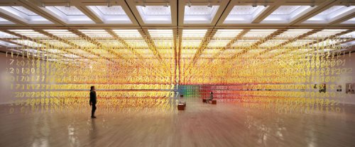Радужный "Лес из цифр" в честь 10-летия токийского Национального центра искусств (13 фото)